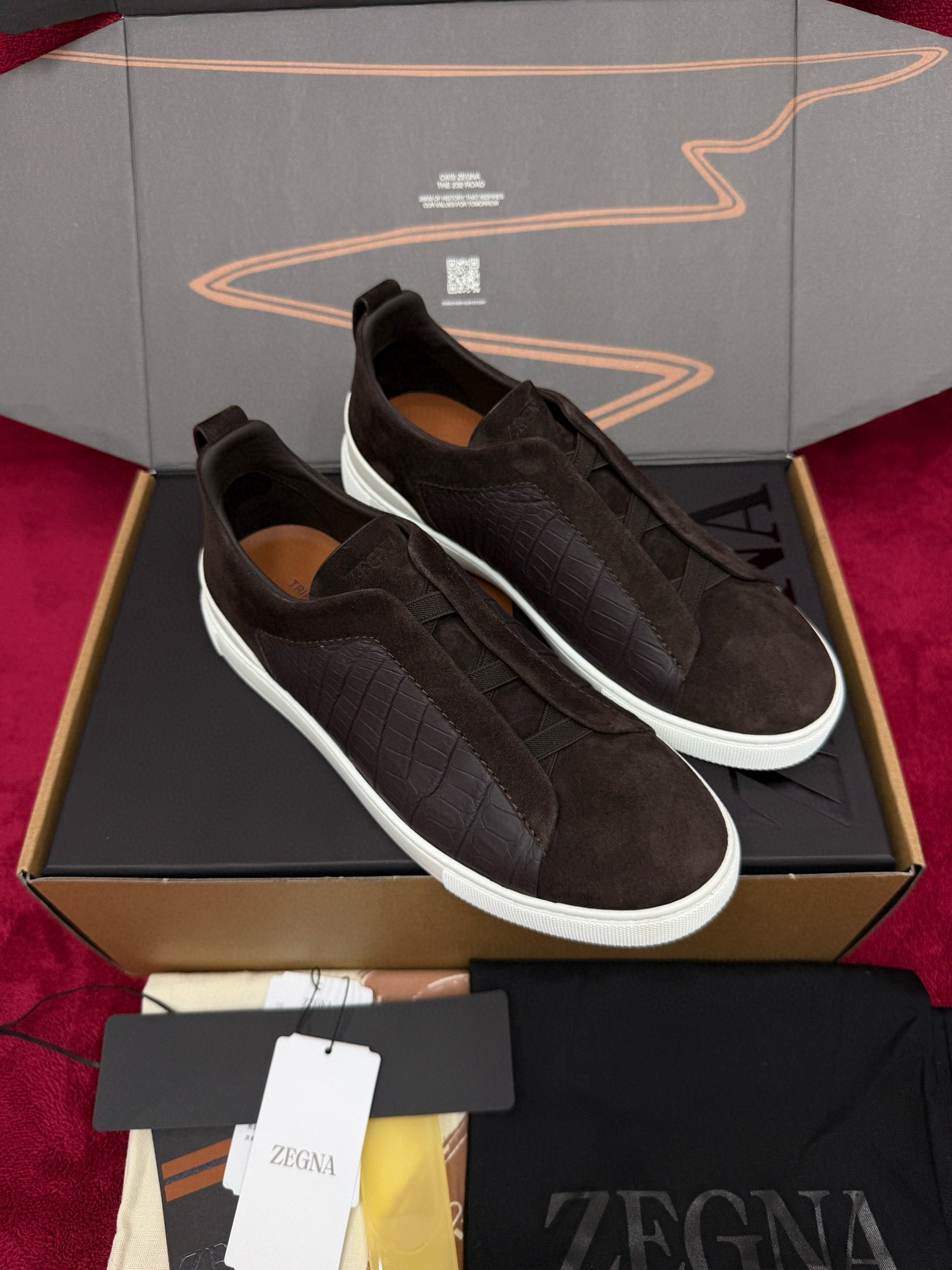 Zegna Alligator Sneakers