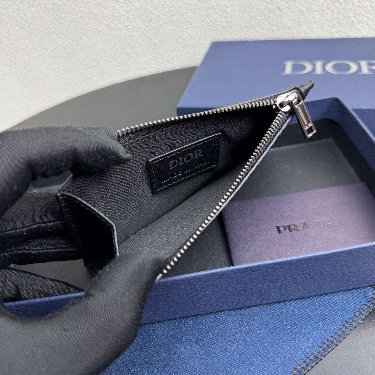 Dior Zipped Card Holder