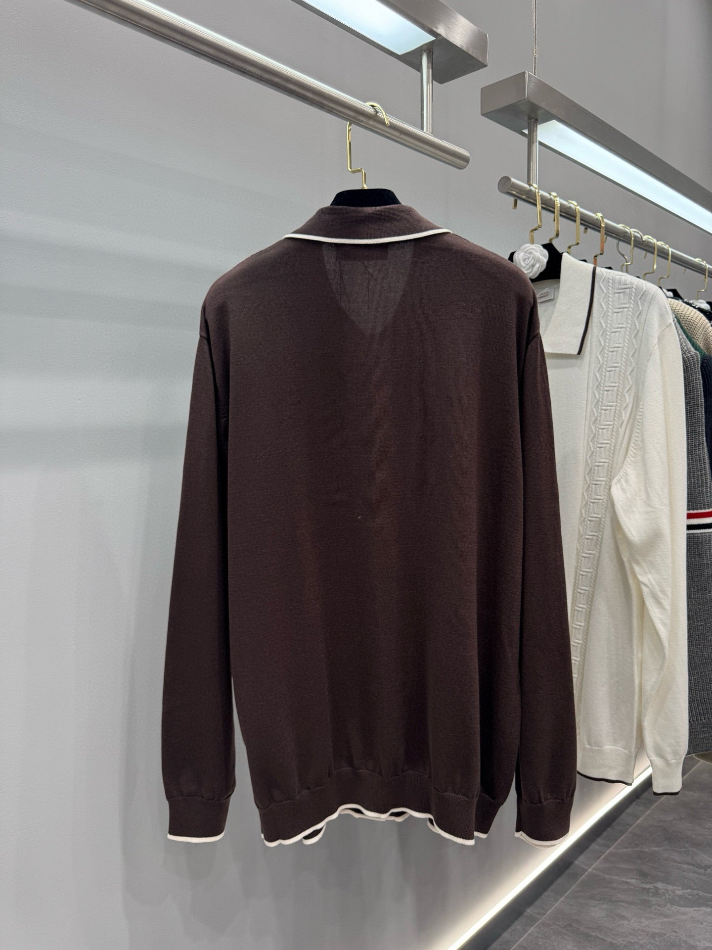 Brunello Cucinelli Long Sleeve Polo