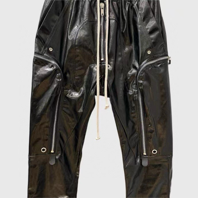 Rick Owen Leather Long Pants