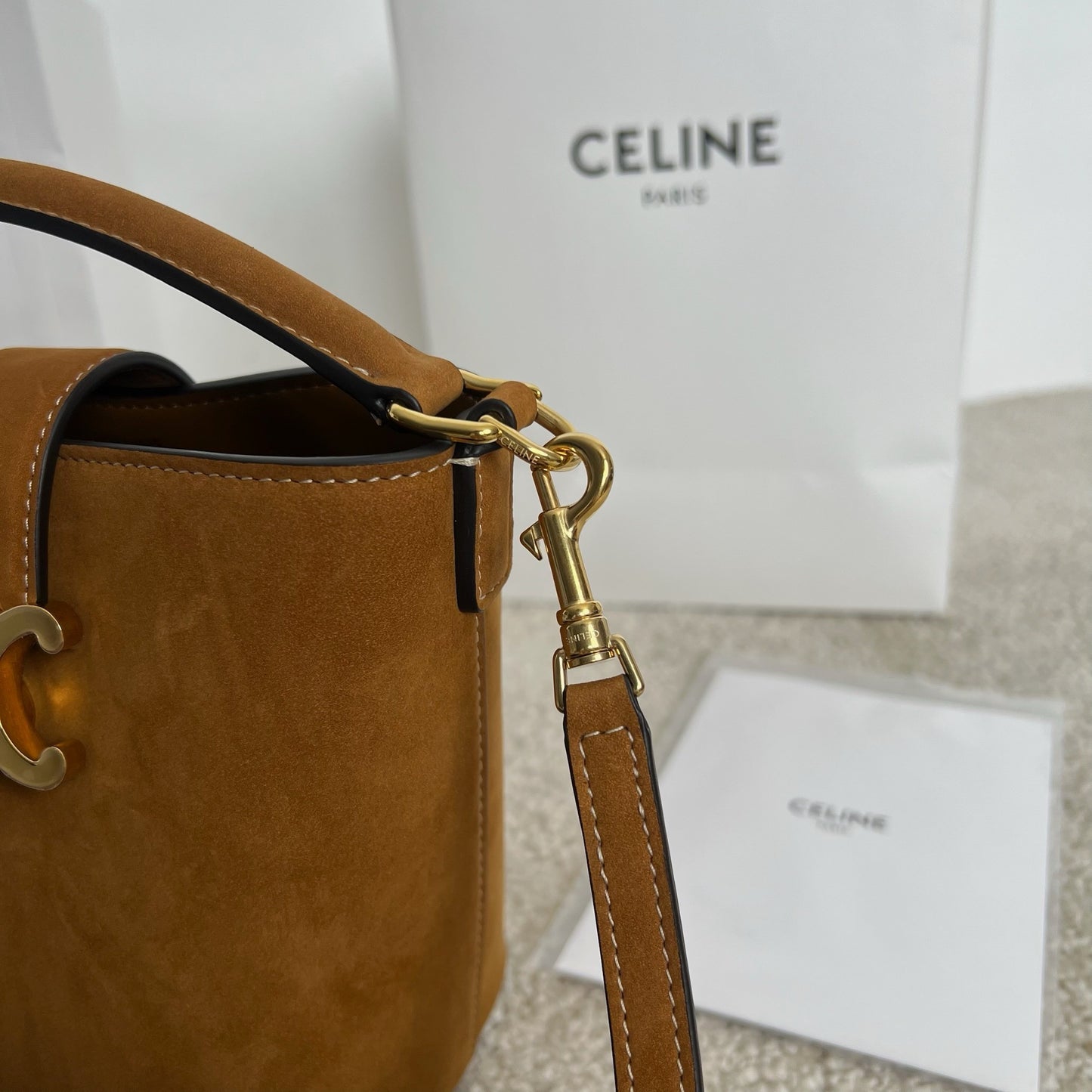 Celine Triomphe Bucket