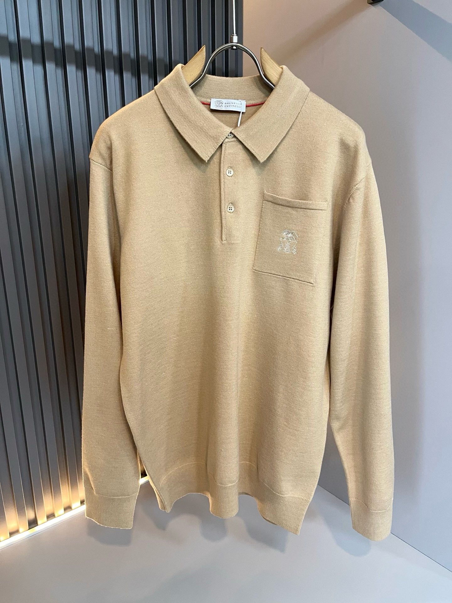 Brunello Cucinelli Long Sleeve Polo