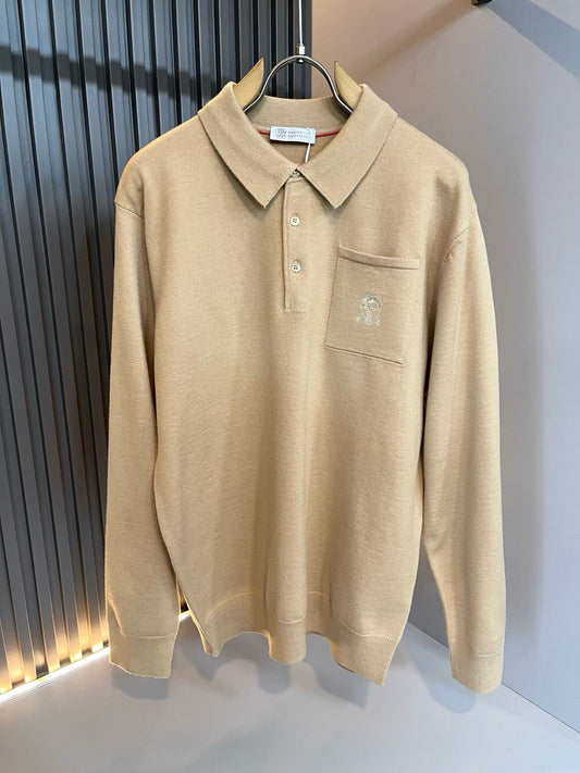 Brunello Cucinelli Long Sleeve Polo