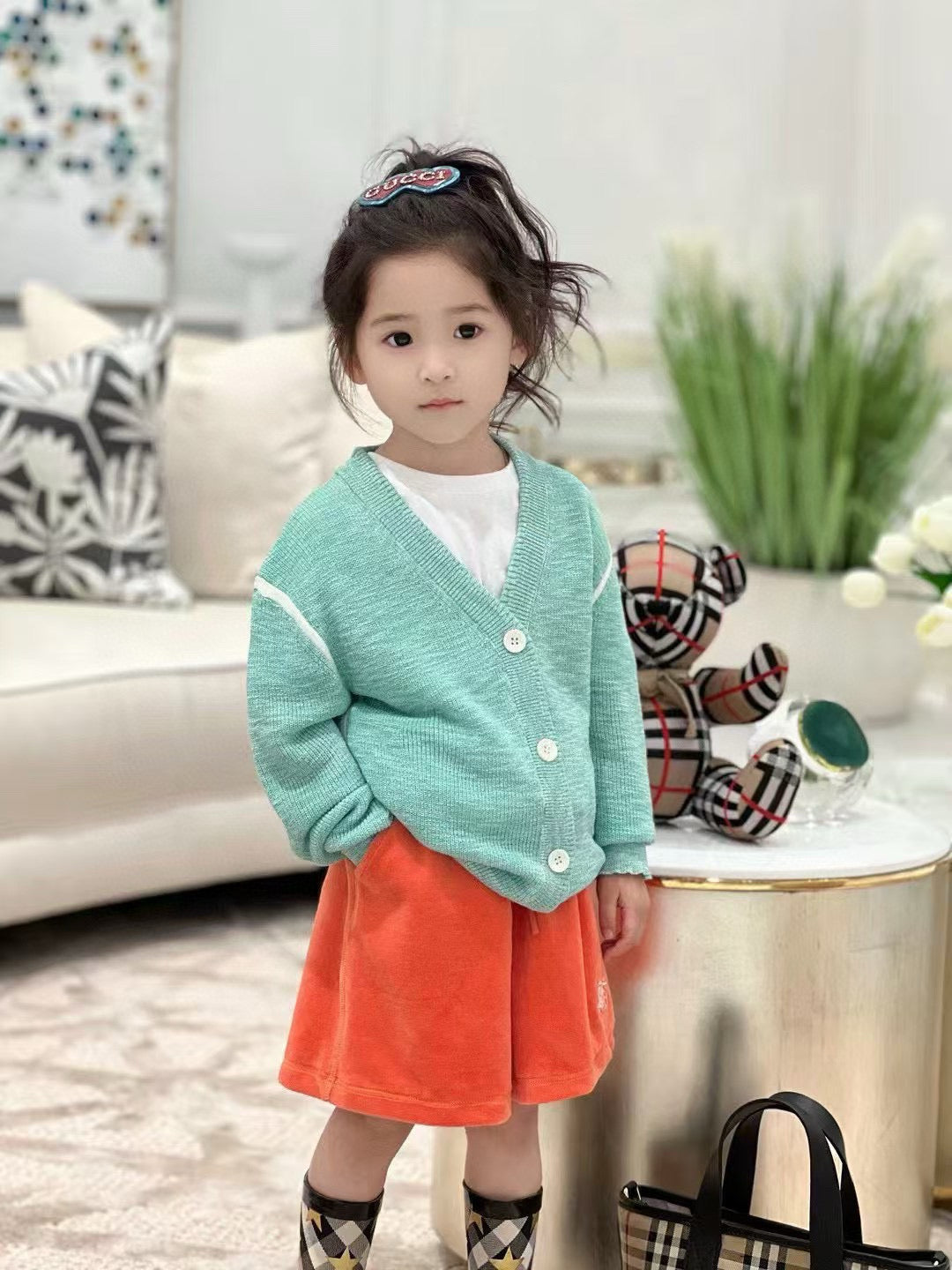 BBR Cardigan/Short Pant Set