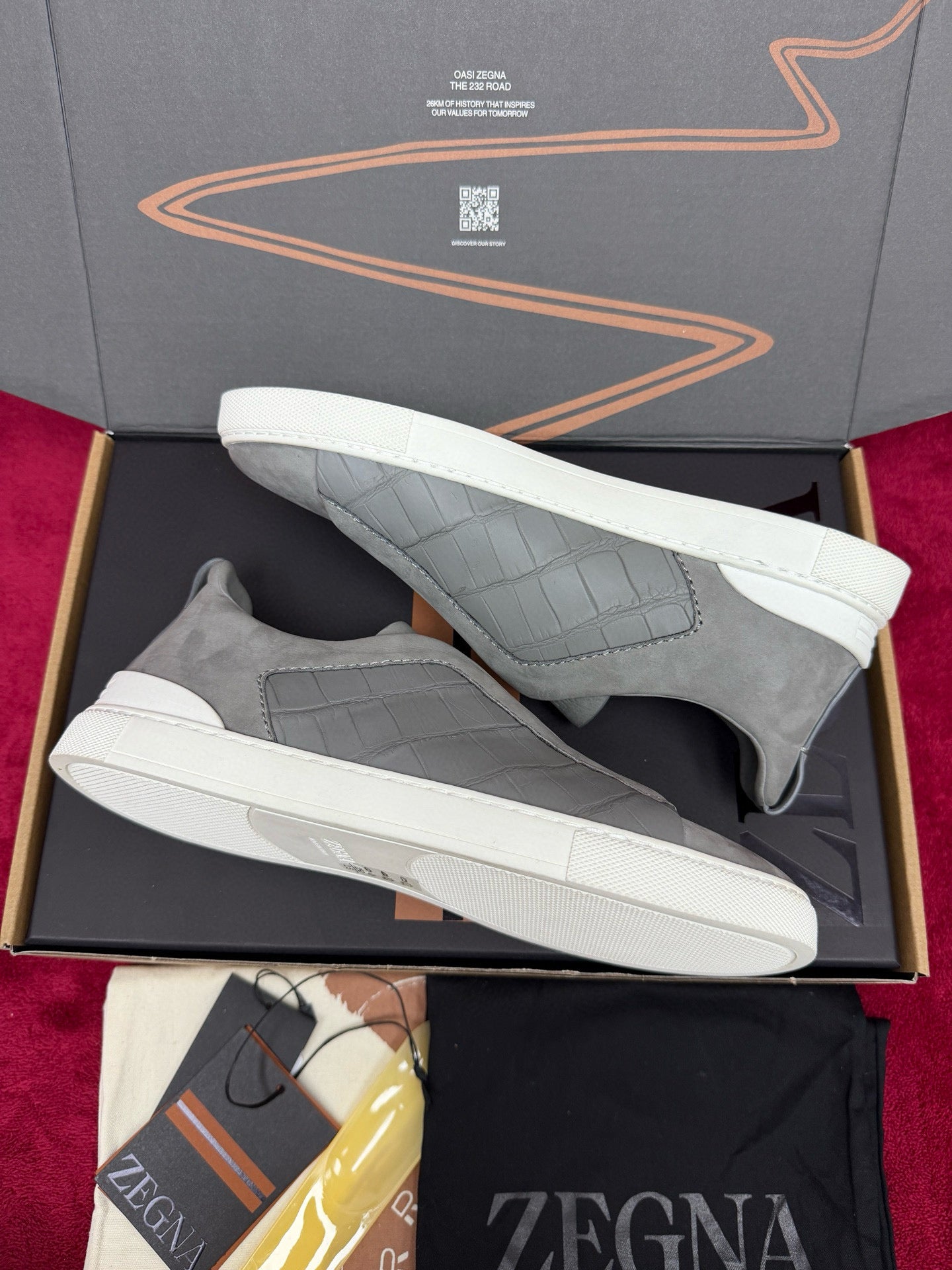 Zegna Alligator Sneakers