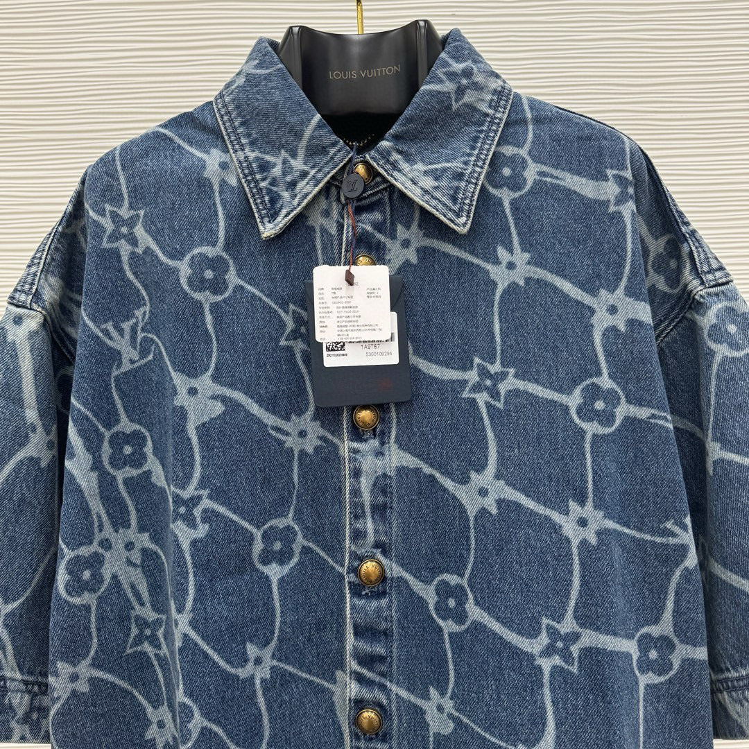 1V Denim Short Sleeve Shirt