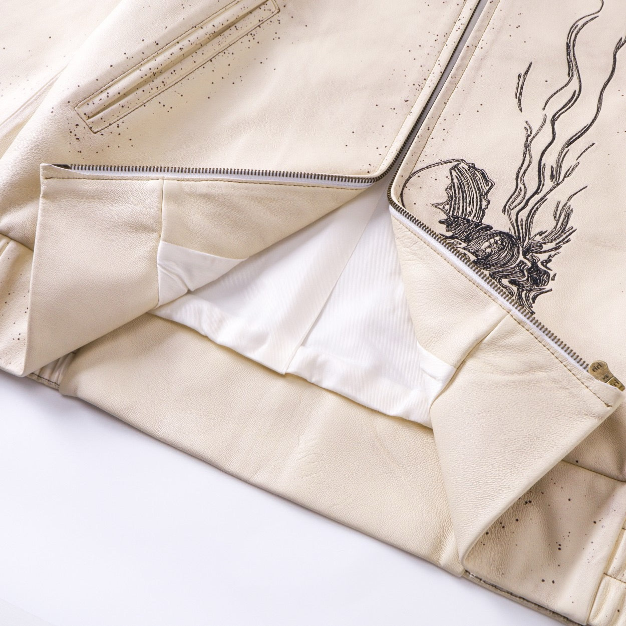 Enfants Riches Déprimés Zip-Up Leather Jacket