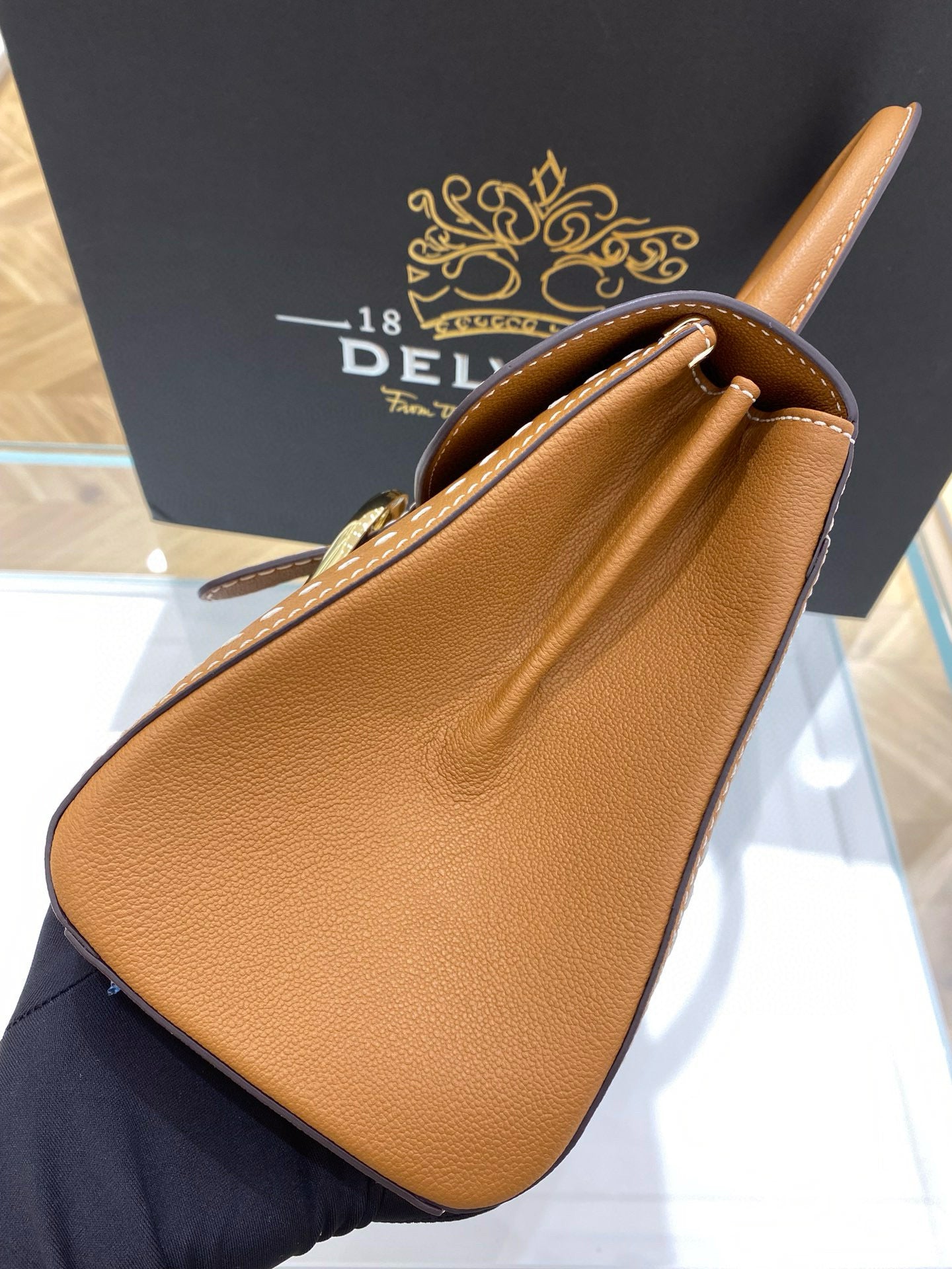 Delvaux Brillant MM Surpique Handbag