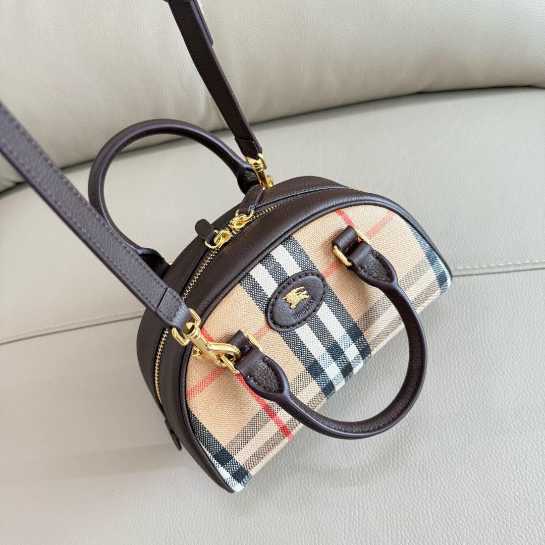 Burberry Mini Highlands Bowling Bag