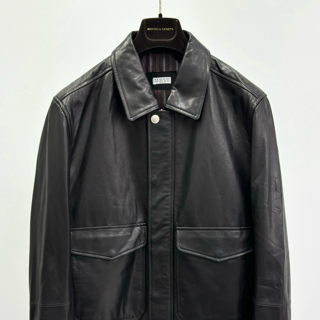 Brunello Cucinelli Leather Jacket