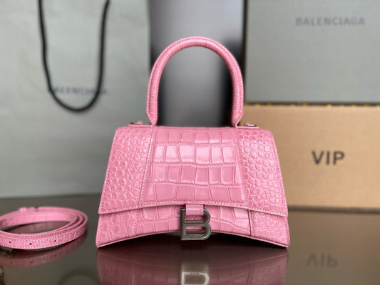 BLCG Hourglass Crocodile Top-handle Handbag
(23x10x24cm)