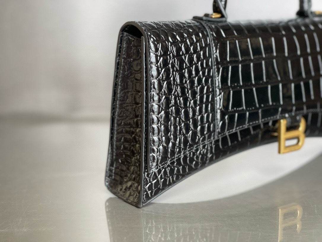 BLCG Hourglass XS Crocodile Tote Bag(6x15x35cm)