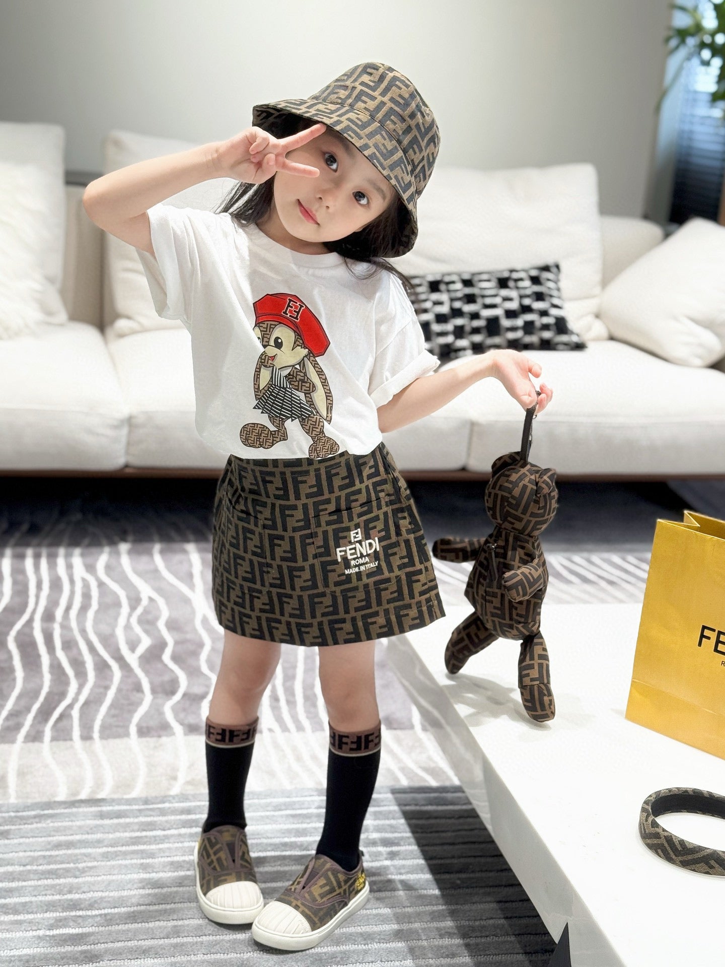 Fendi Shirt/Skirt Set