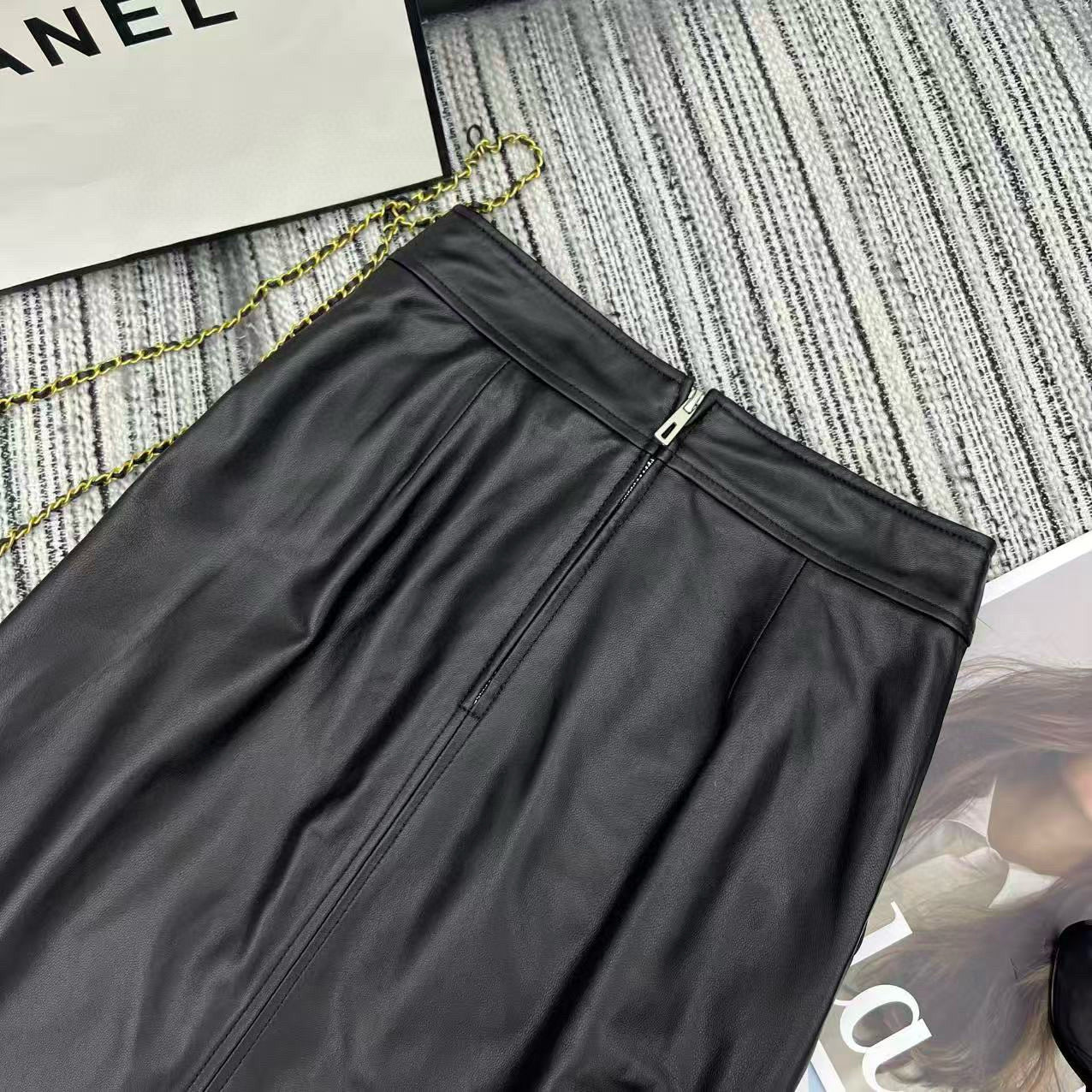 Chanel Leather Shorts