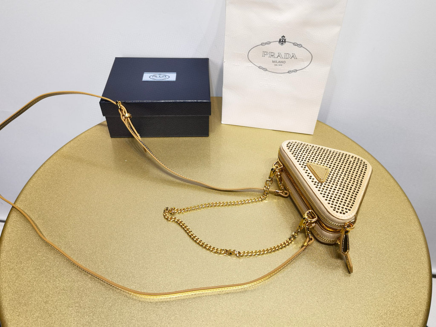 Prada Triangle Crystal Bag