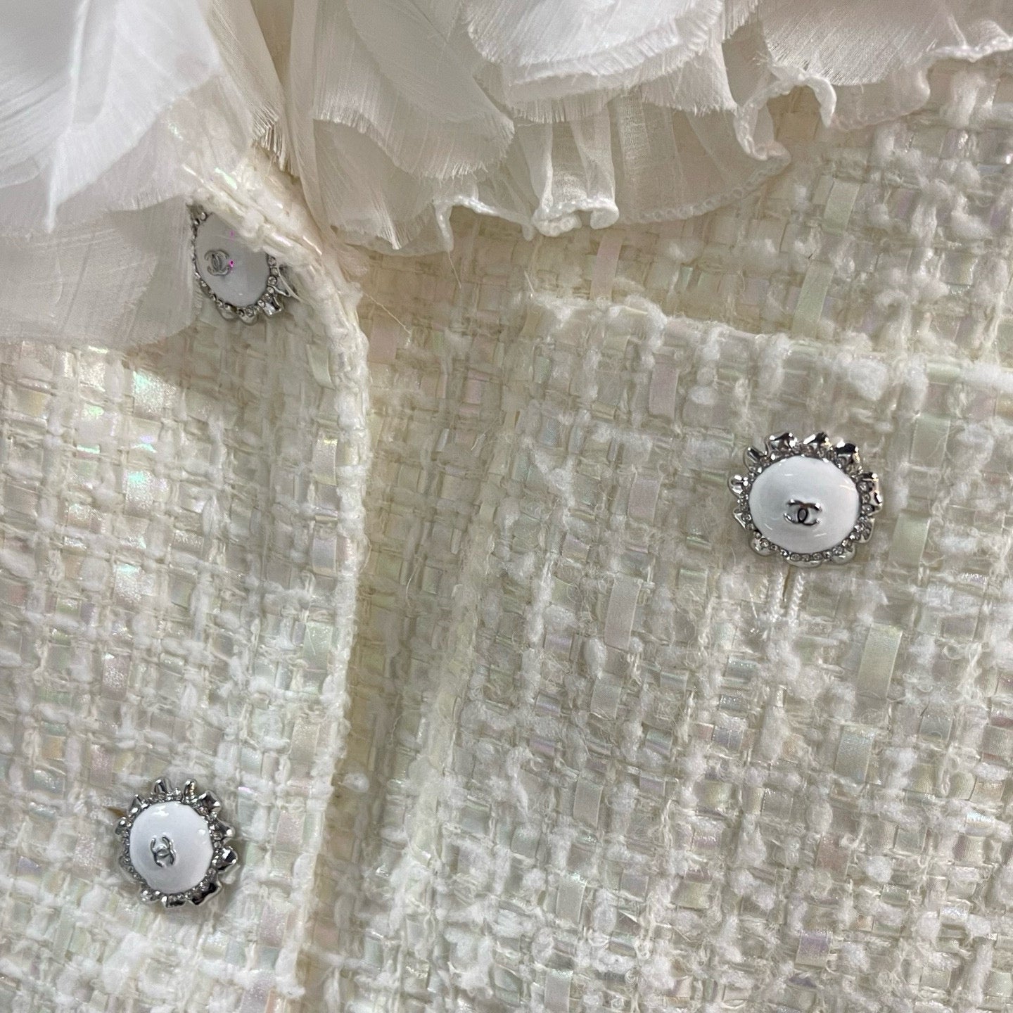 Chanel Tweed Jacket With Shorts Set