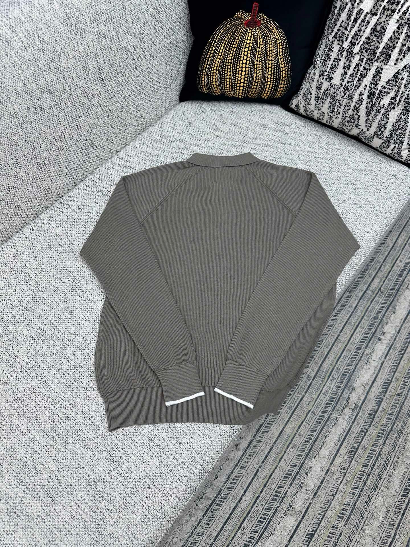 Brunello Cucinelli Long Sleeve Polo