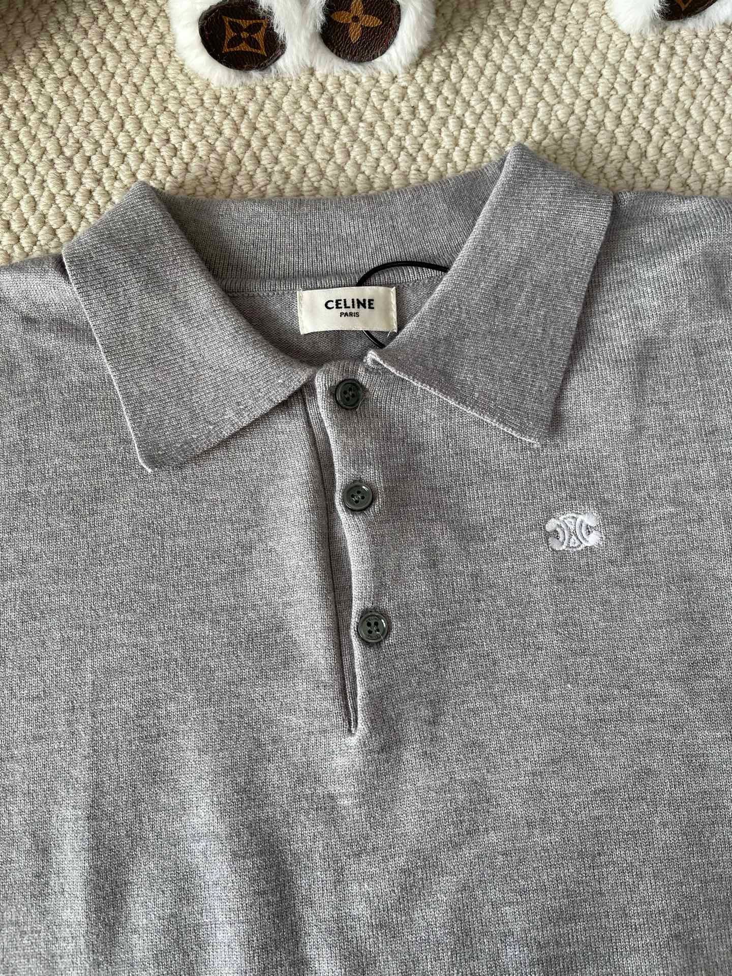 Celine Long Sleeve Polo