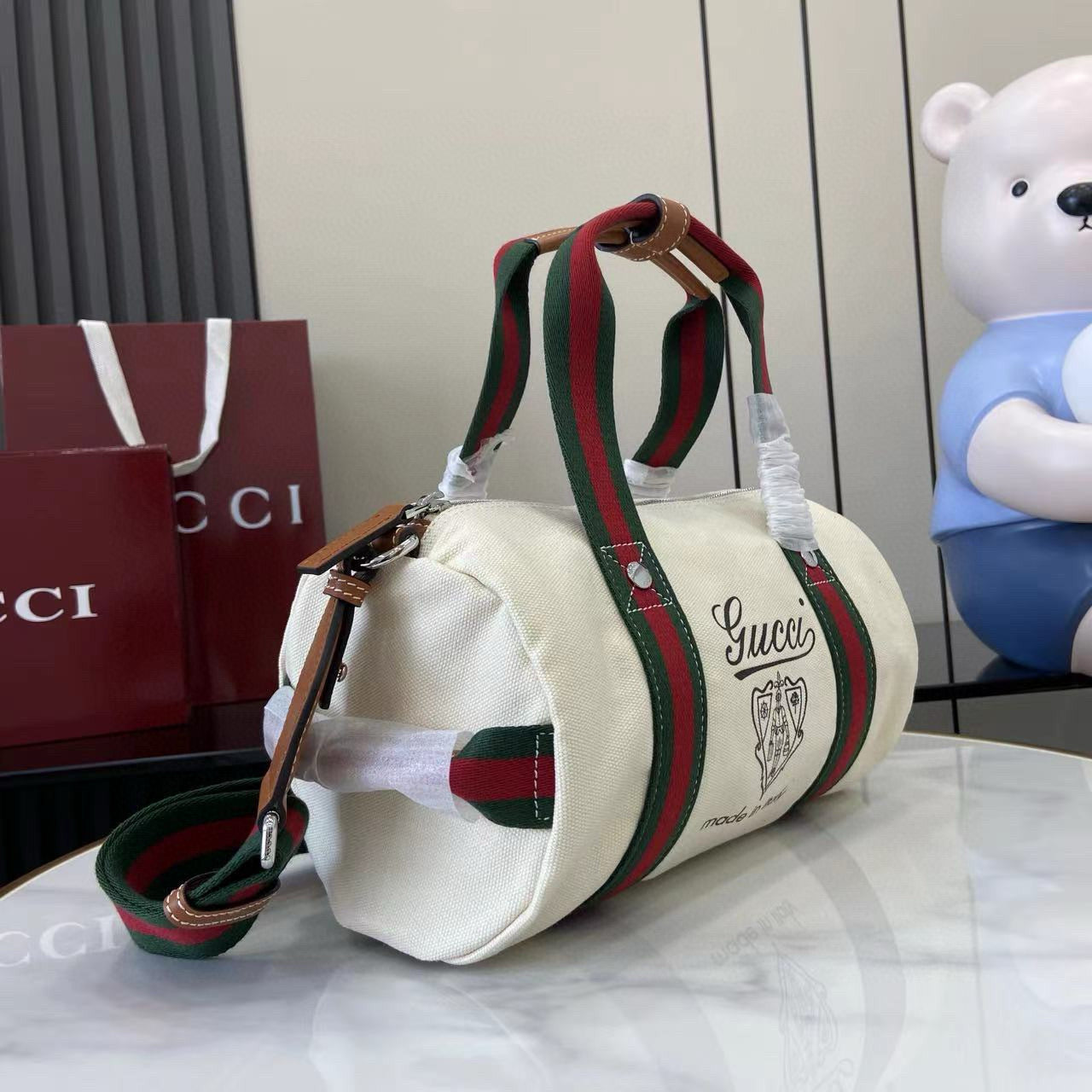 Gucci Duffle Bag 30x16x15CM