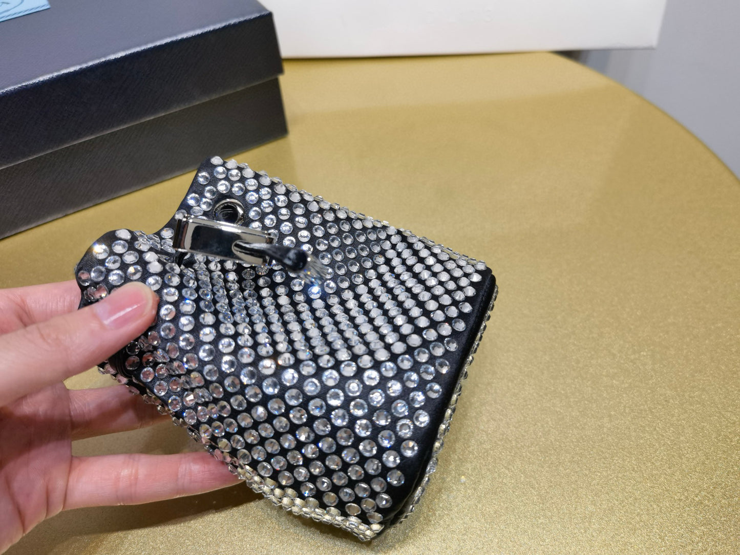 Prada Crystal Cross Body Bag Mini