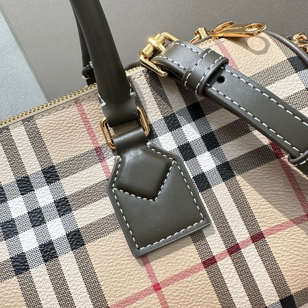 Burberry Medium Check Bowling Bag