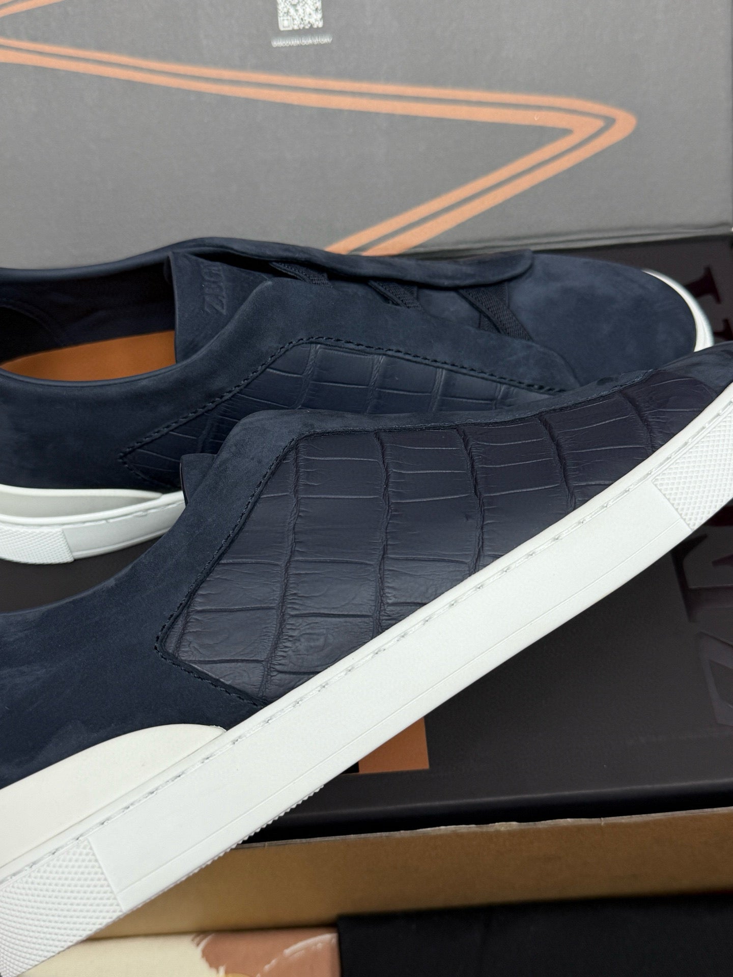 Zegna Alligator Sneakers