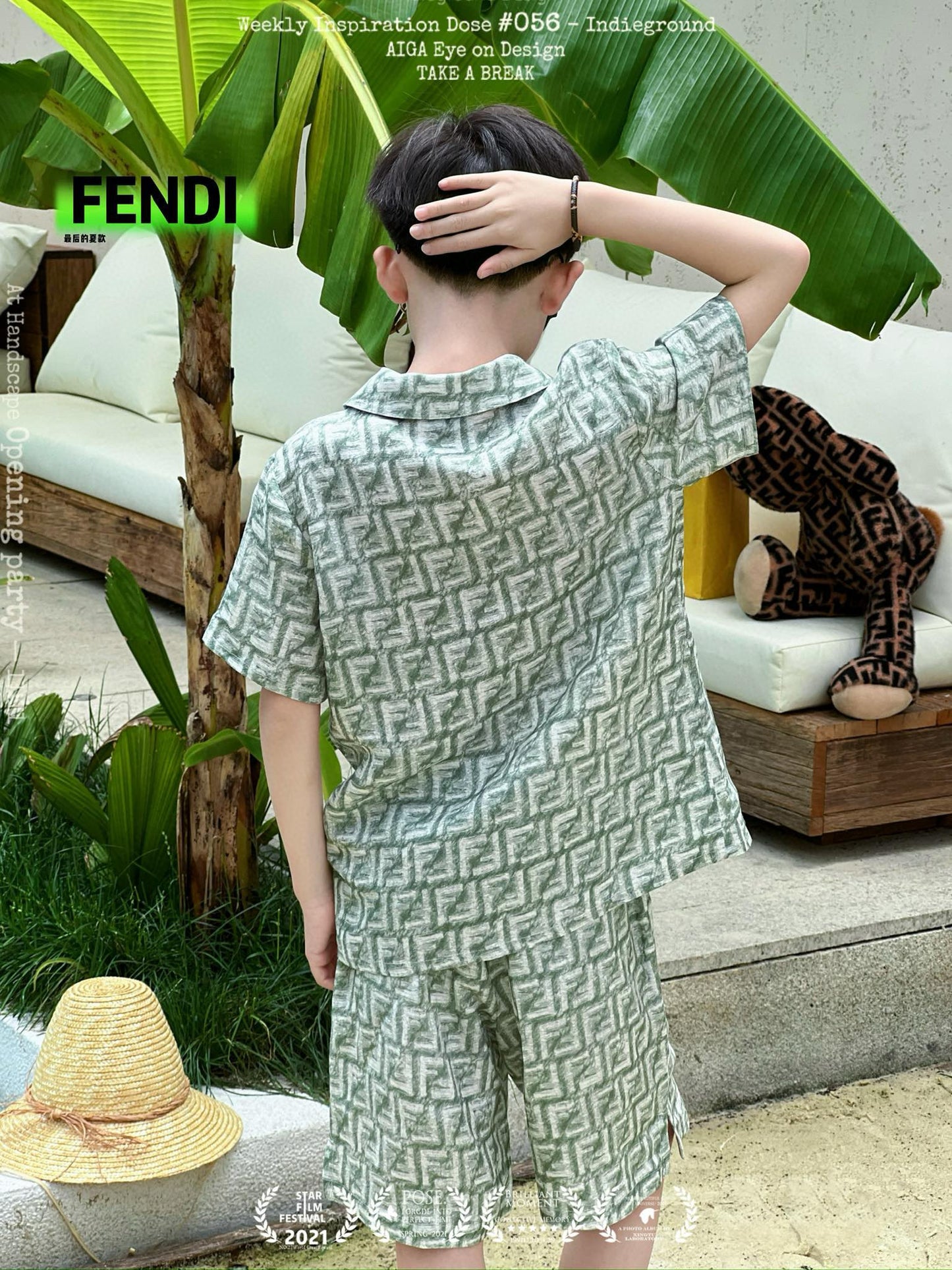 Fendi Polo/Short Pant Set