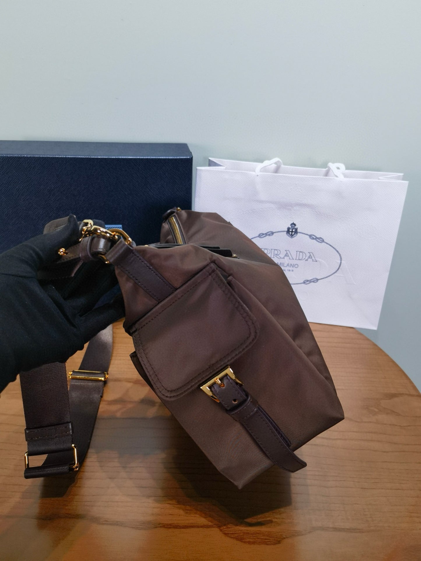 PD Re-Nylon Aimee Shoulder Bag
