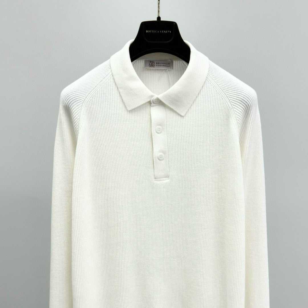 Brunello Cucinelli Long Sleeve Polo