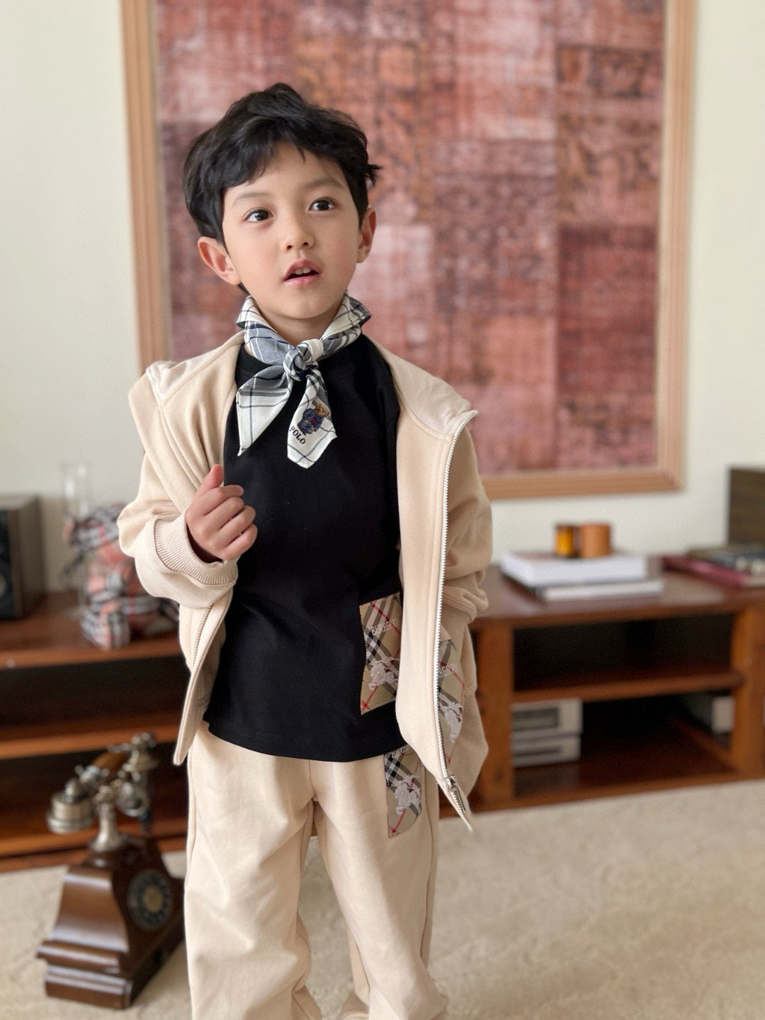 Burberry Jacket/Long Pant Set