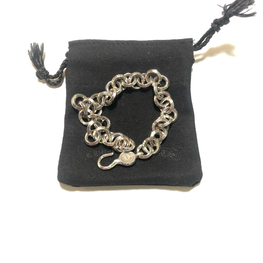 Pulsera Corazones Cromada