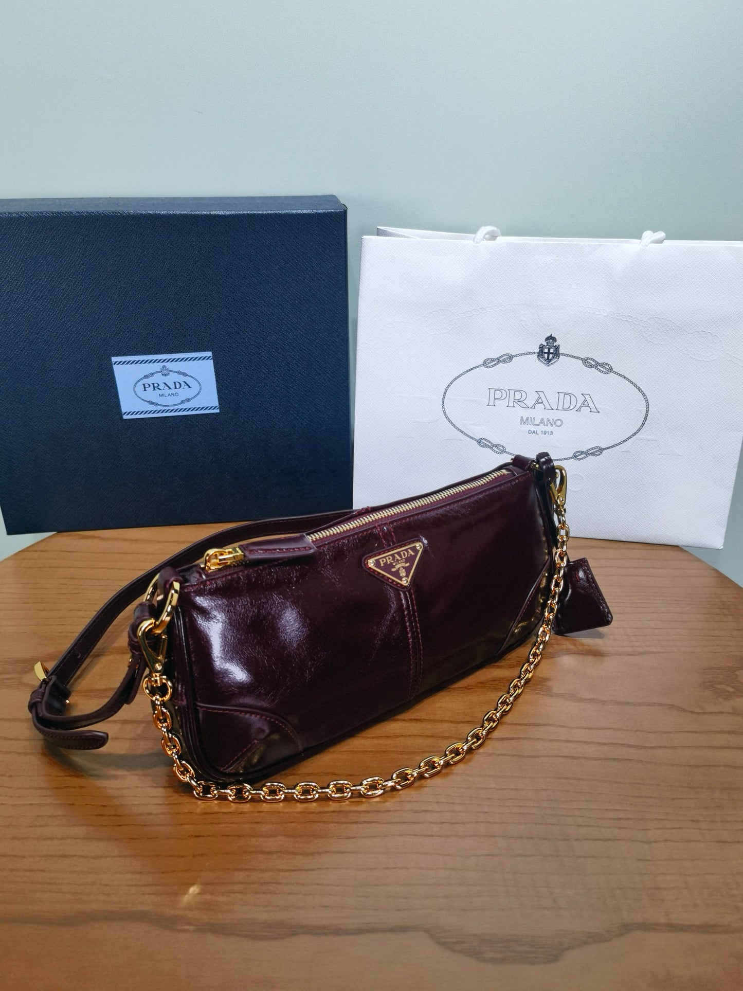 Prada Soft Lux Shoulder Bag 26x11.5x6cm