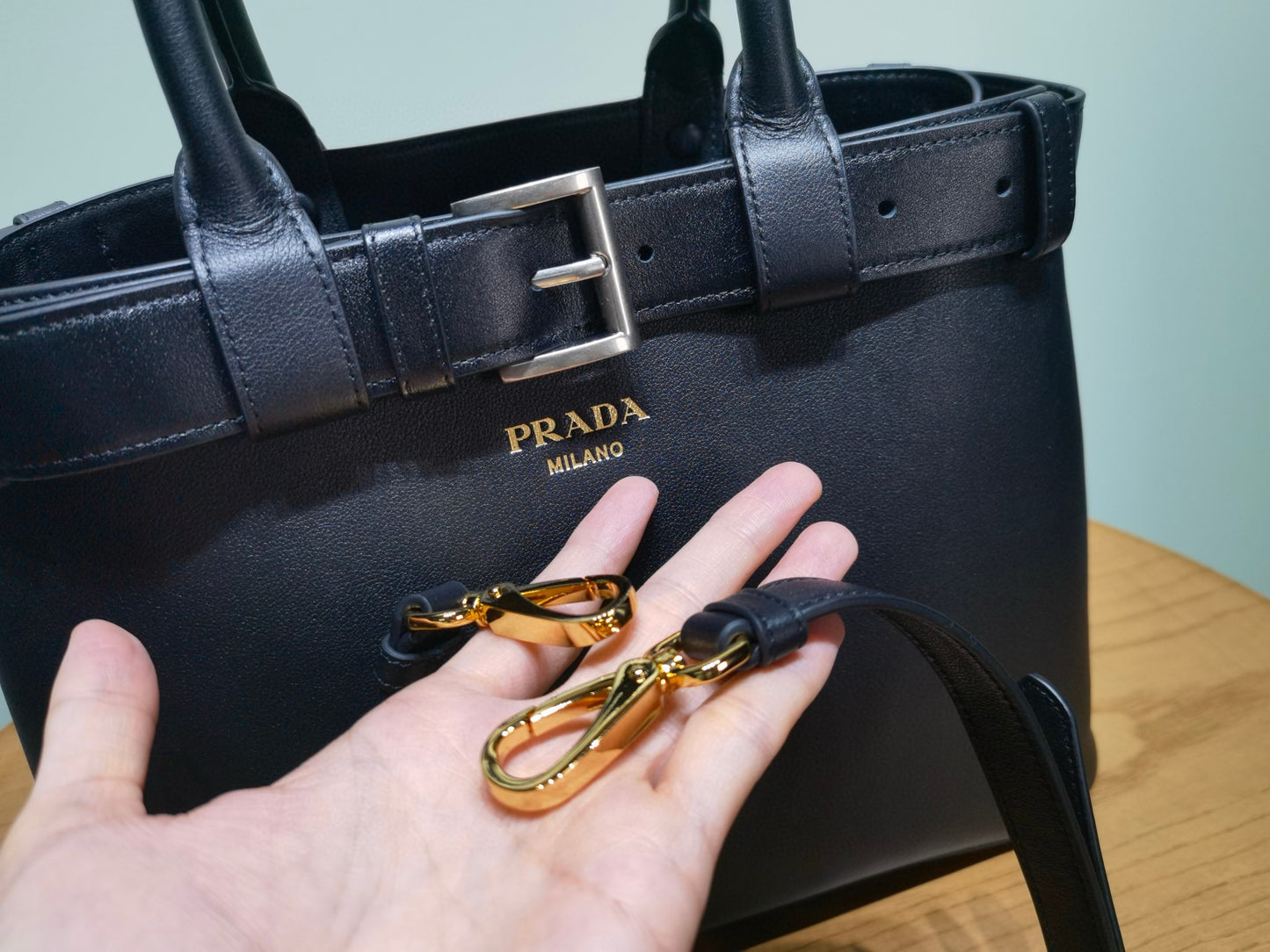 Prada Buckle Handbag