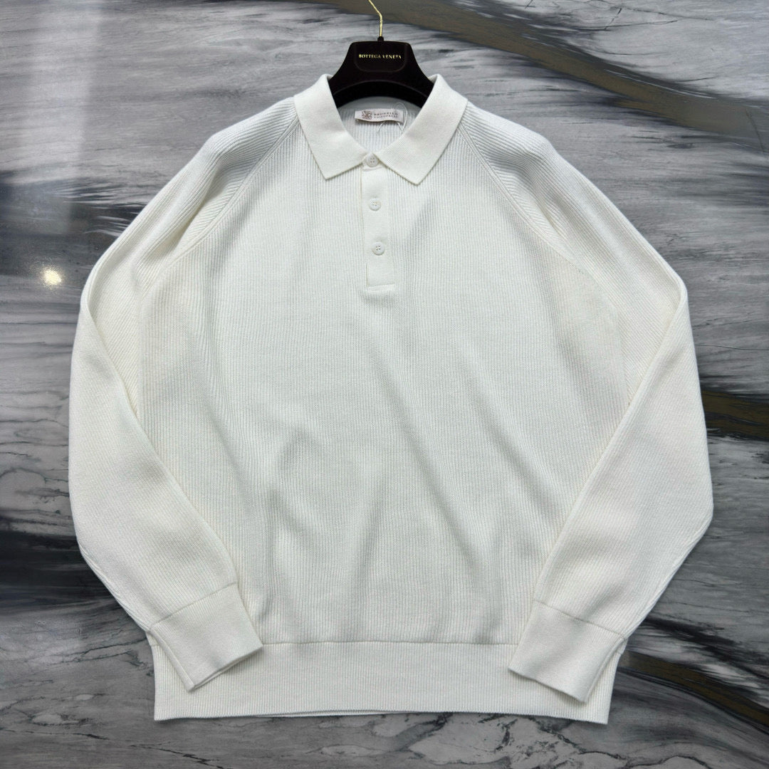 Brunello Cucinelli Long Sleeve Polo