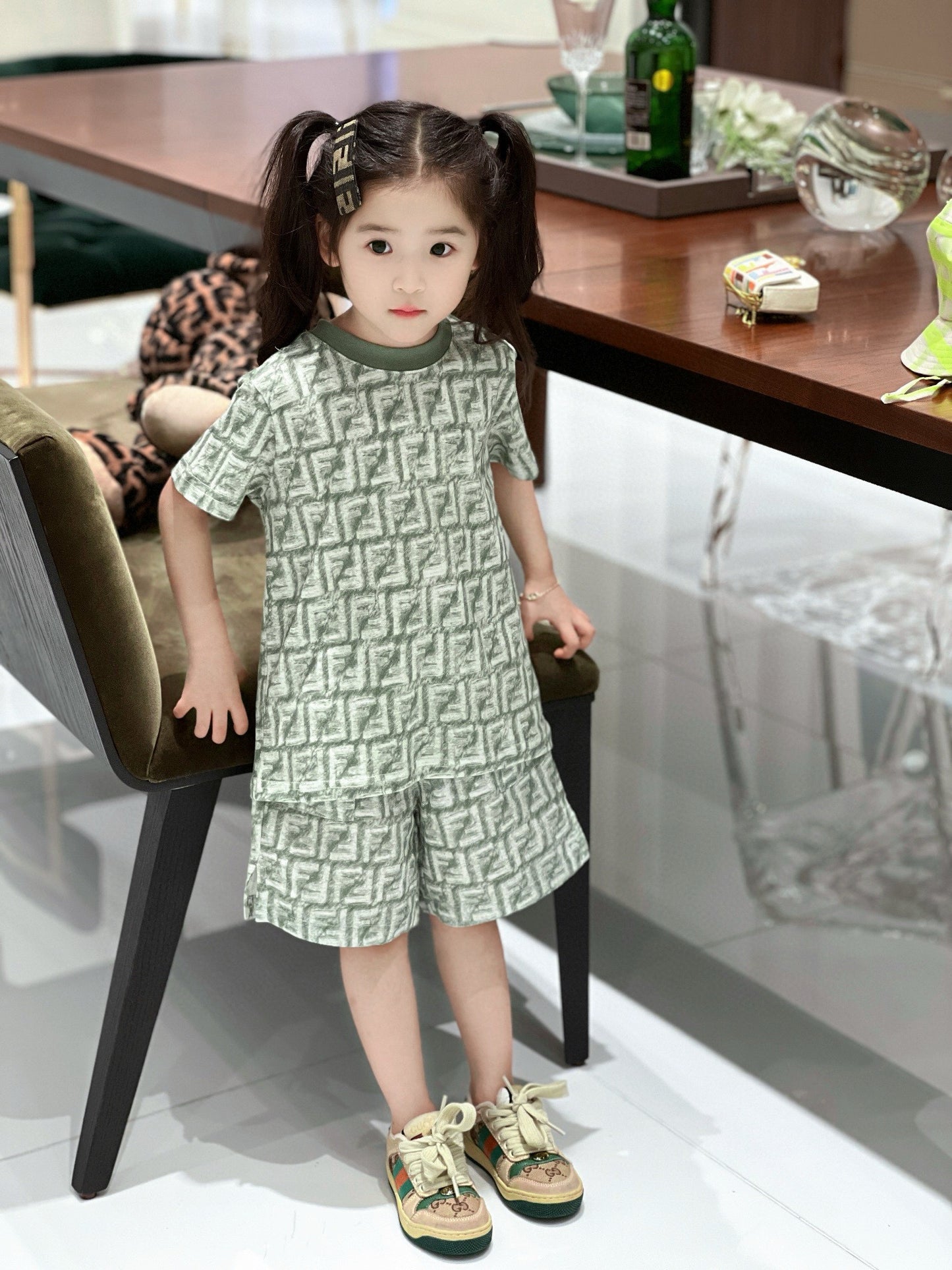 Fendi T-Shirt/Short Pant Set