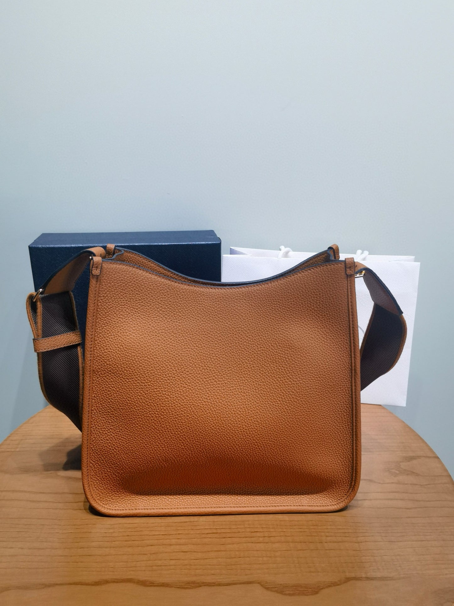 PD Mini Leather Shoulder Bag 30x28x12cm
