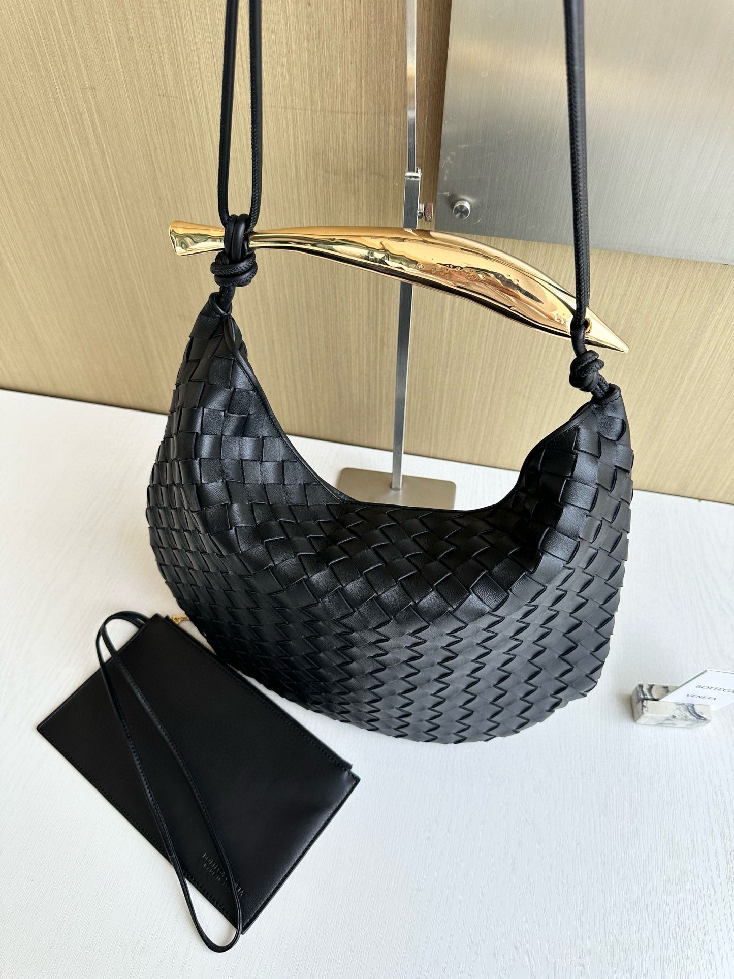BV Baby Sardine Shoulder Bag
 39x31x12cm