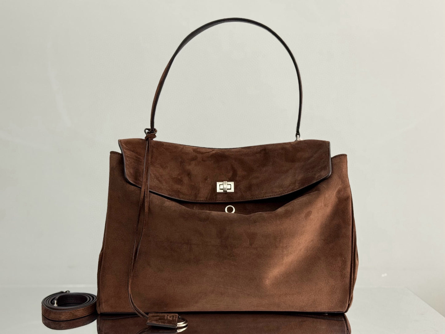 BLCG Rodeo Medium Suede Handbag 40x30x13cm