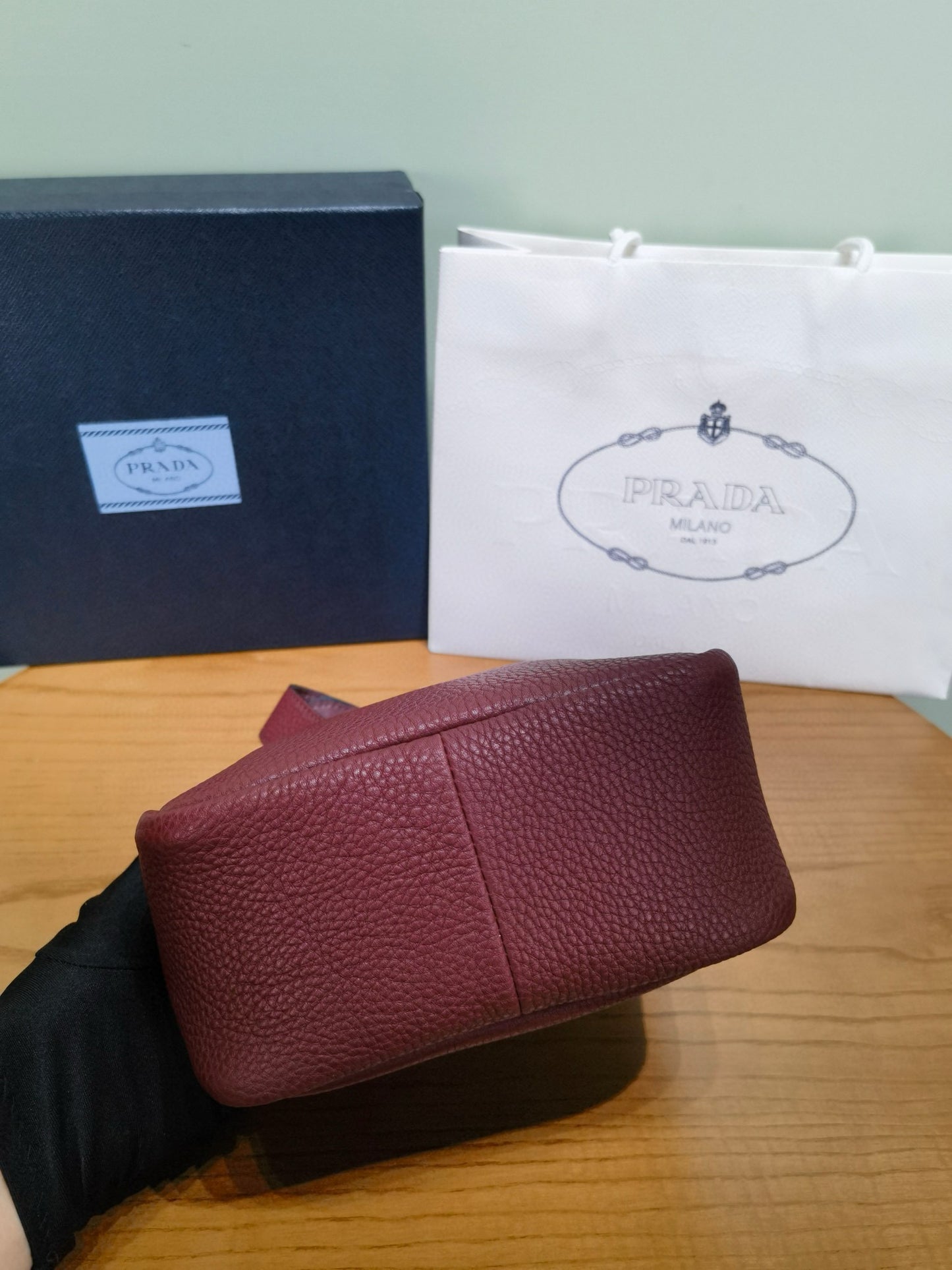 Prada Tote Basket Bag 25x21.5x14cm