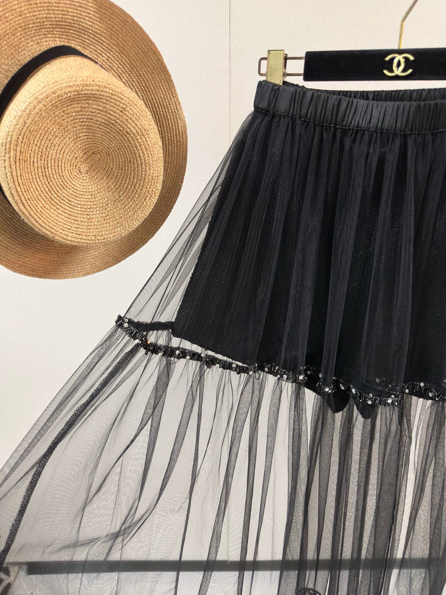 Chanel Sheer Layered Skirt