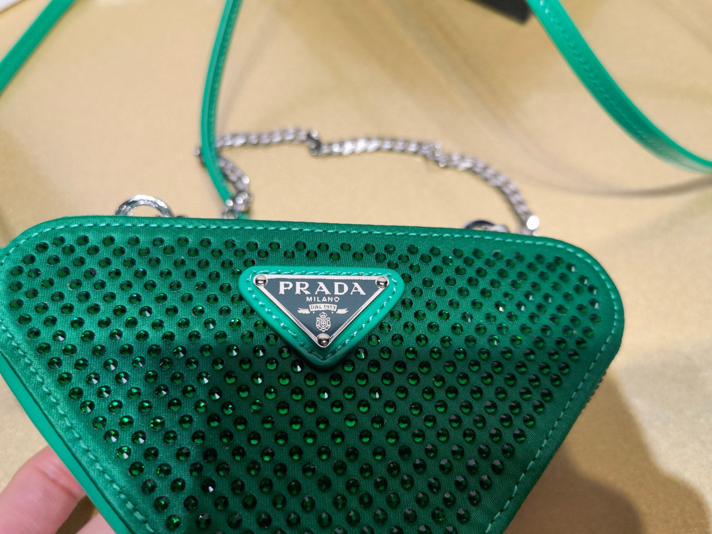 Prada Triangle Crystal Bag