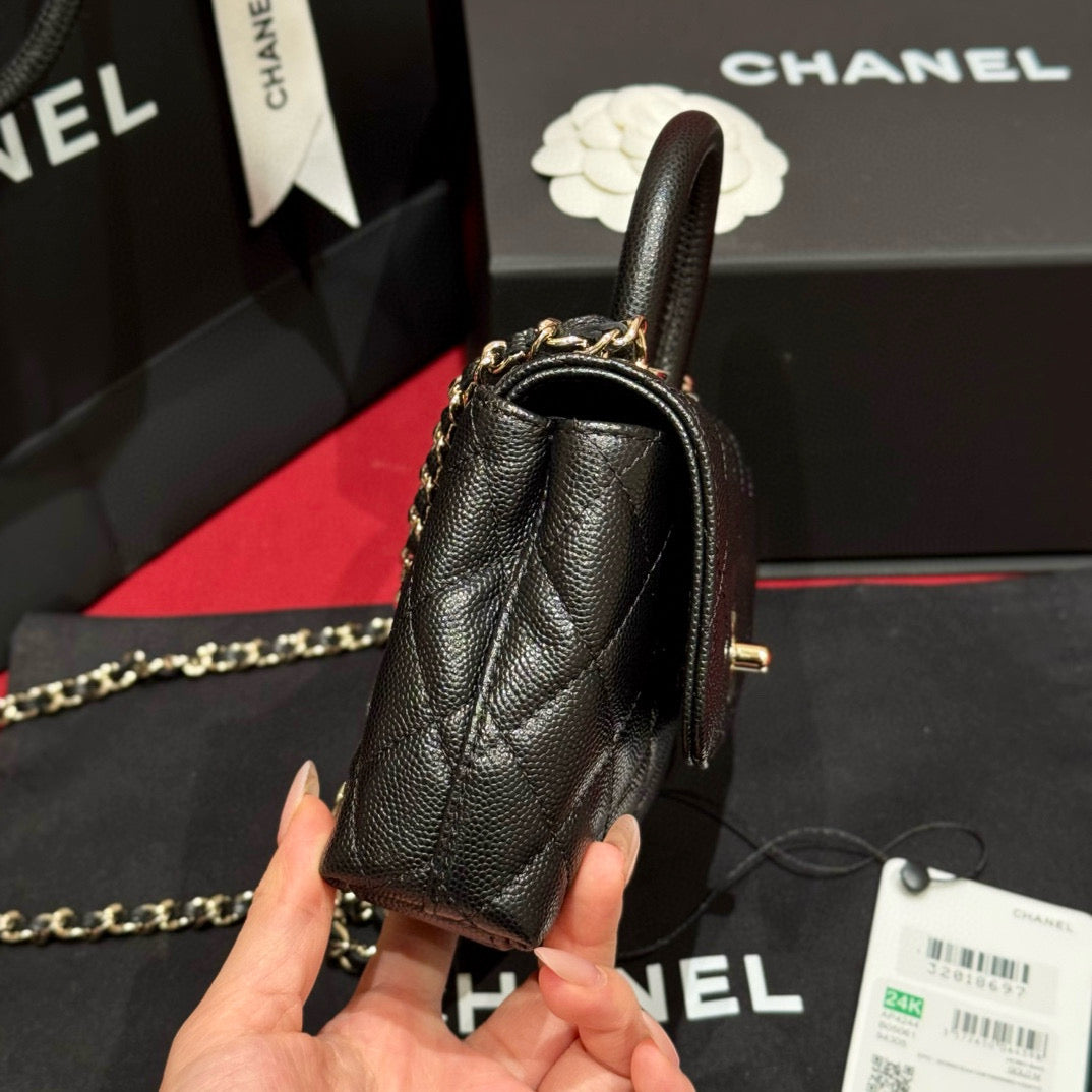 Chanel 24K Nano Coco Handle (11.5x14.5x5.5cm)