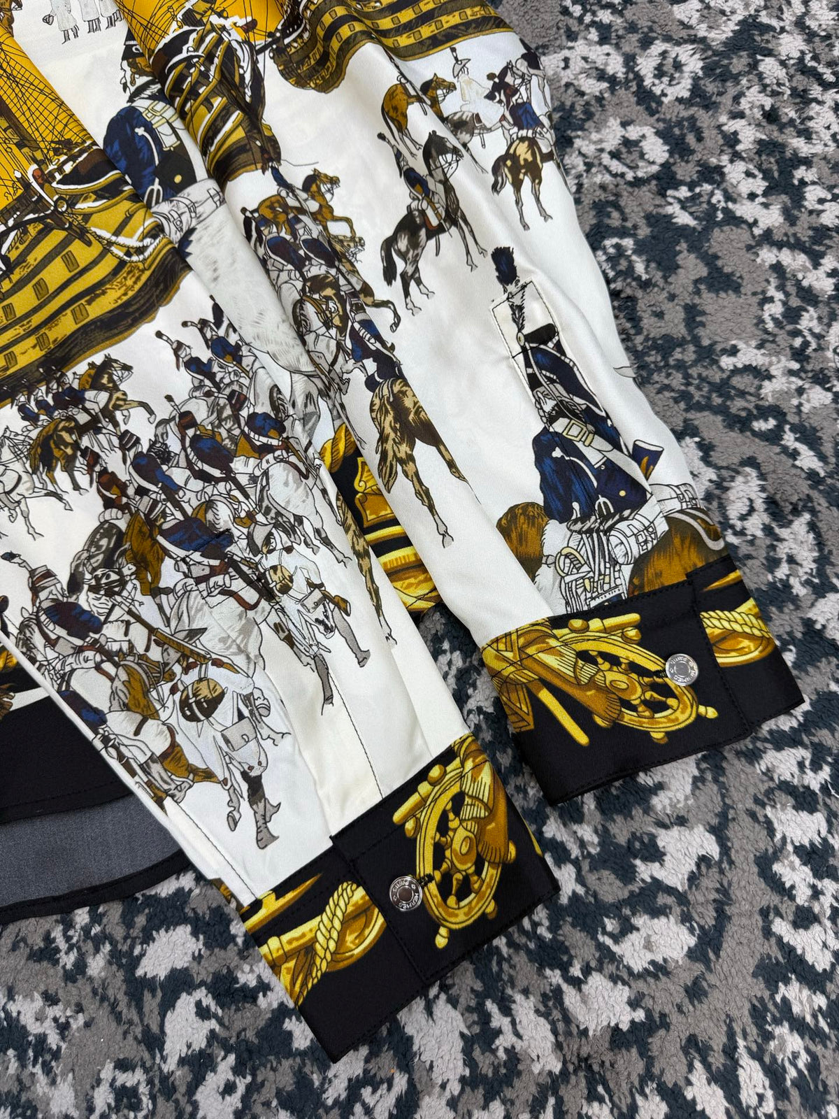 Hermes Long Sleeve Silk Shirt