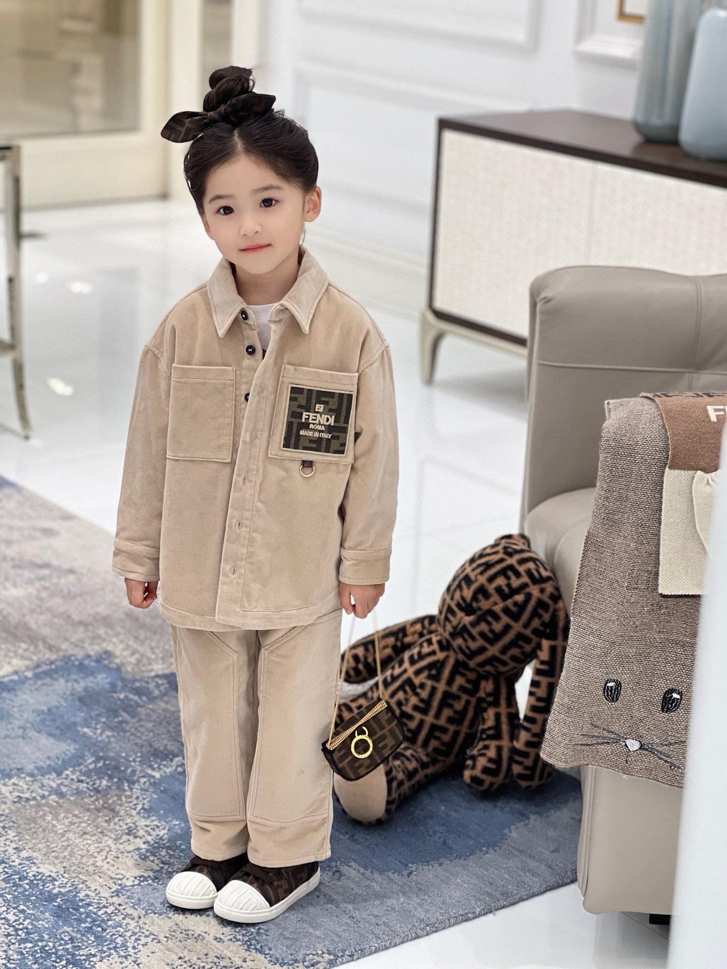 Fendi Polo/Long Pant Set
