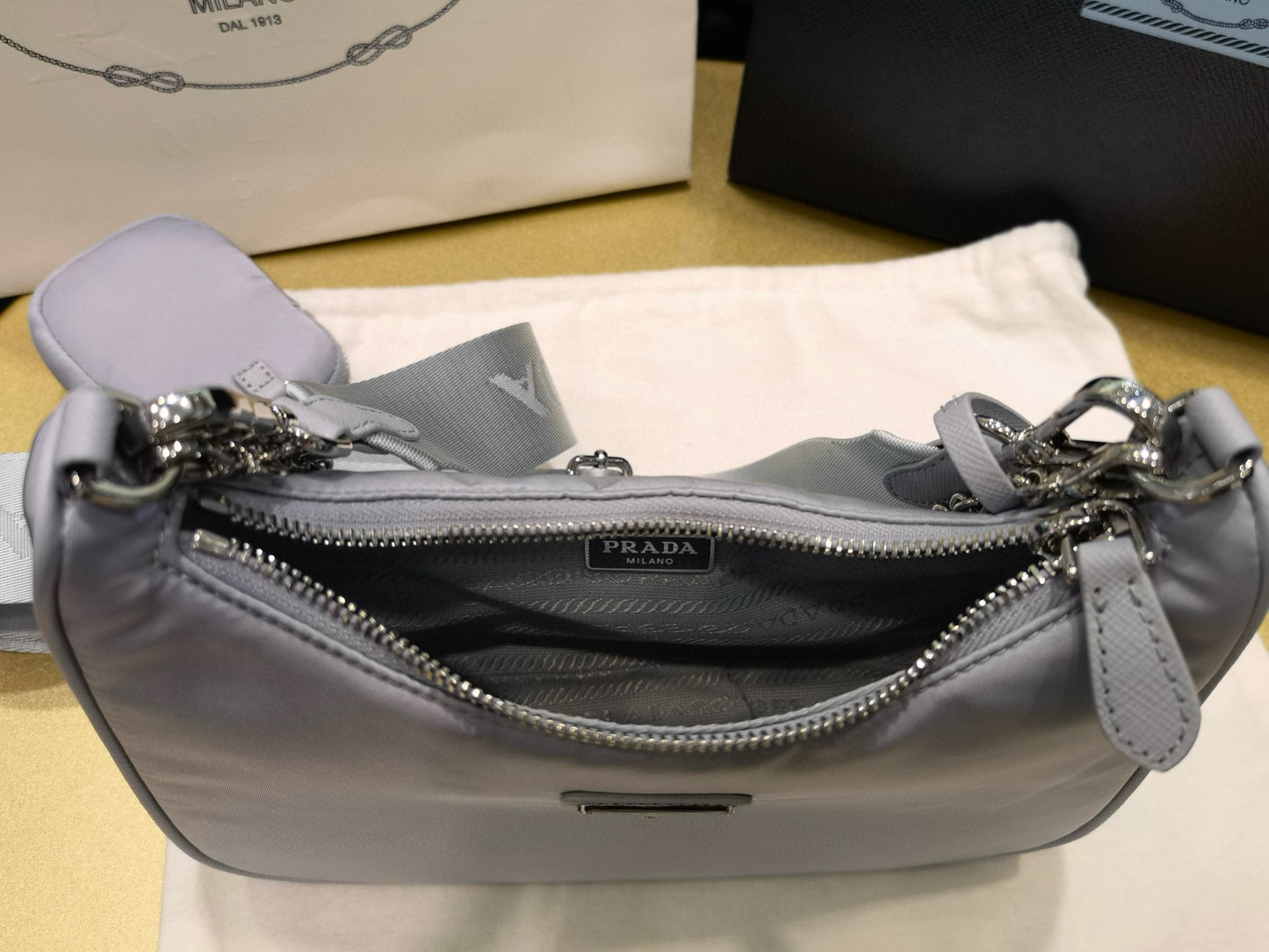 PD Re-Nylon Saffiano Bag