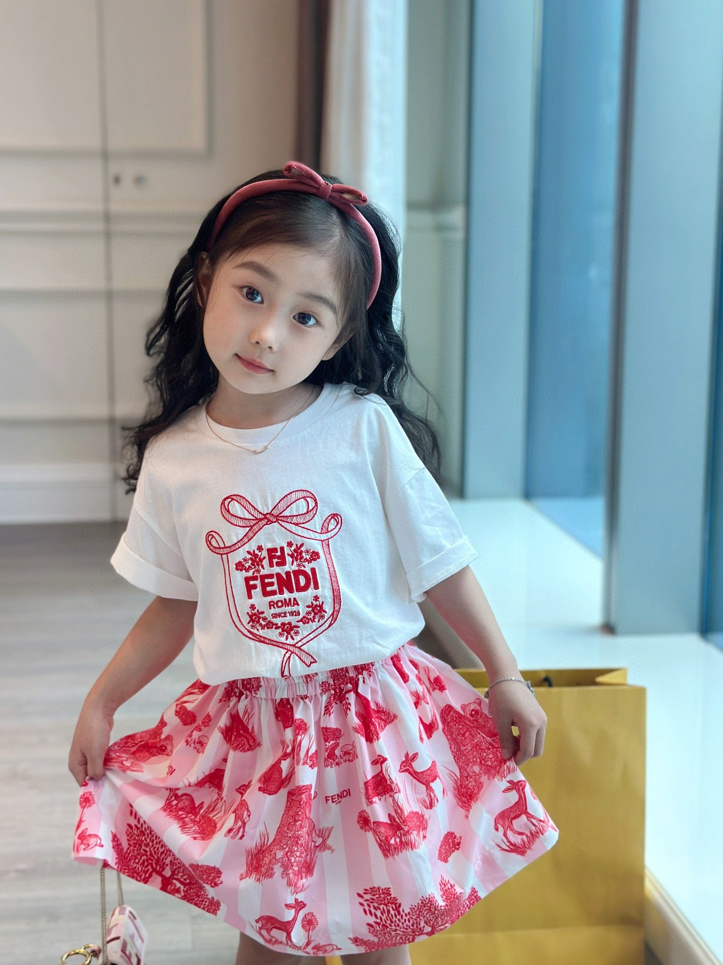 Fendi T-Shirt/Skirt Set