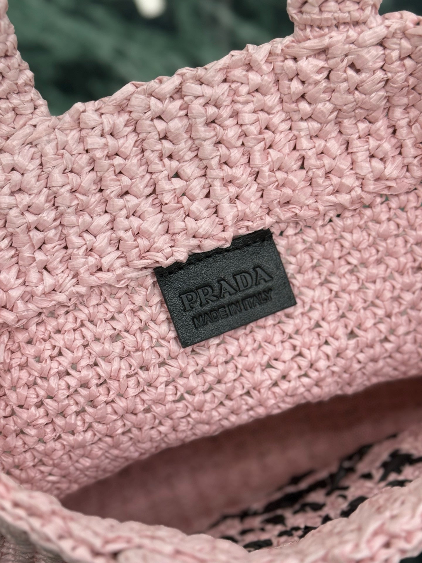 Prada Raffia Tote Bag