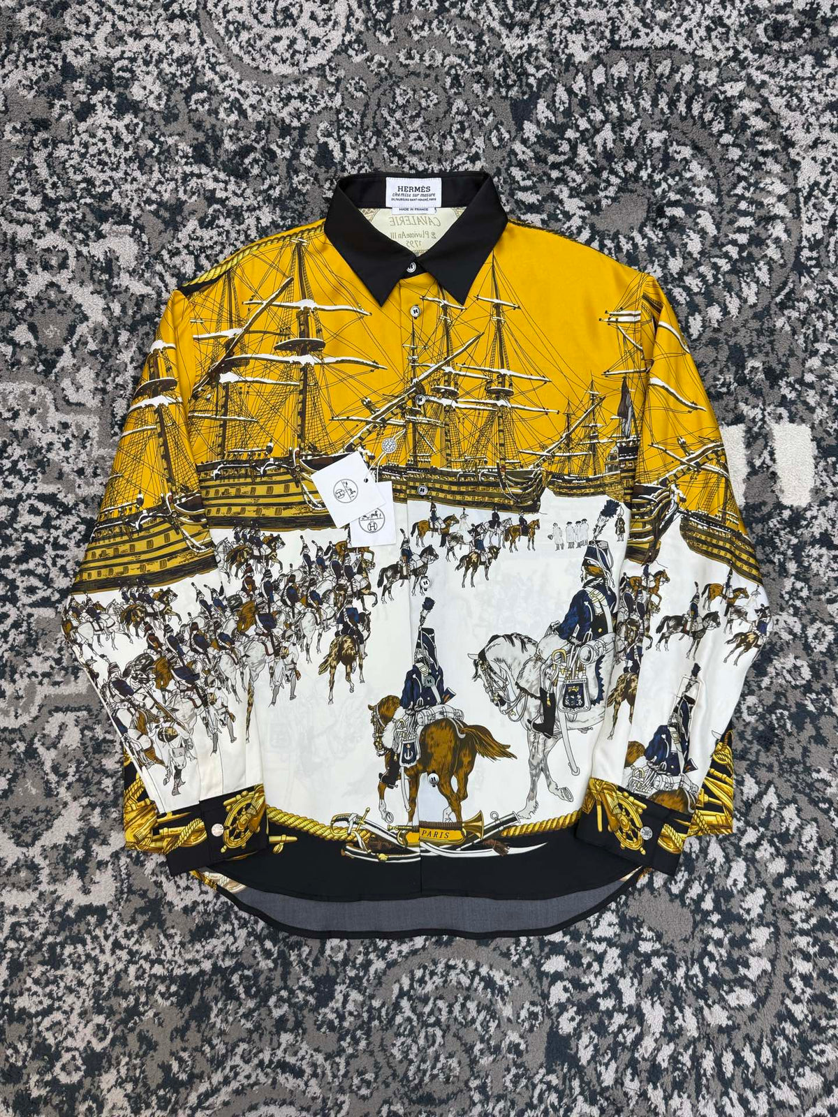 Hermes Long Sleeve Silk Shirt