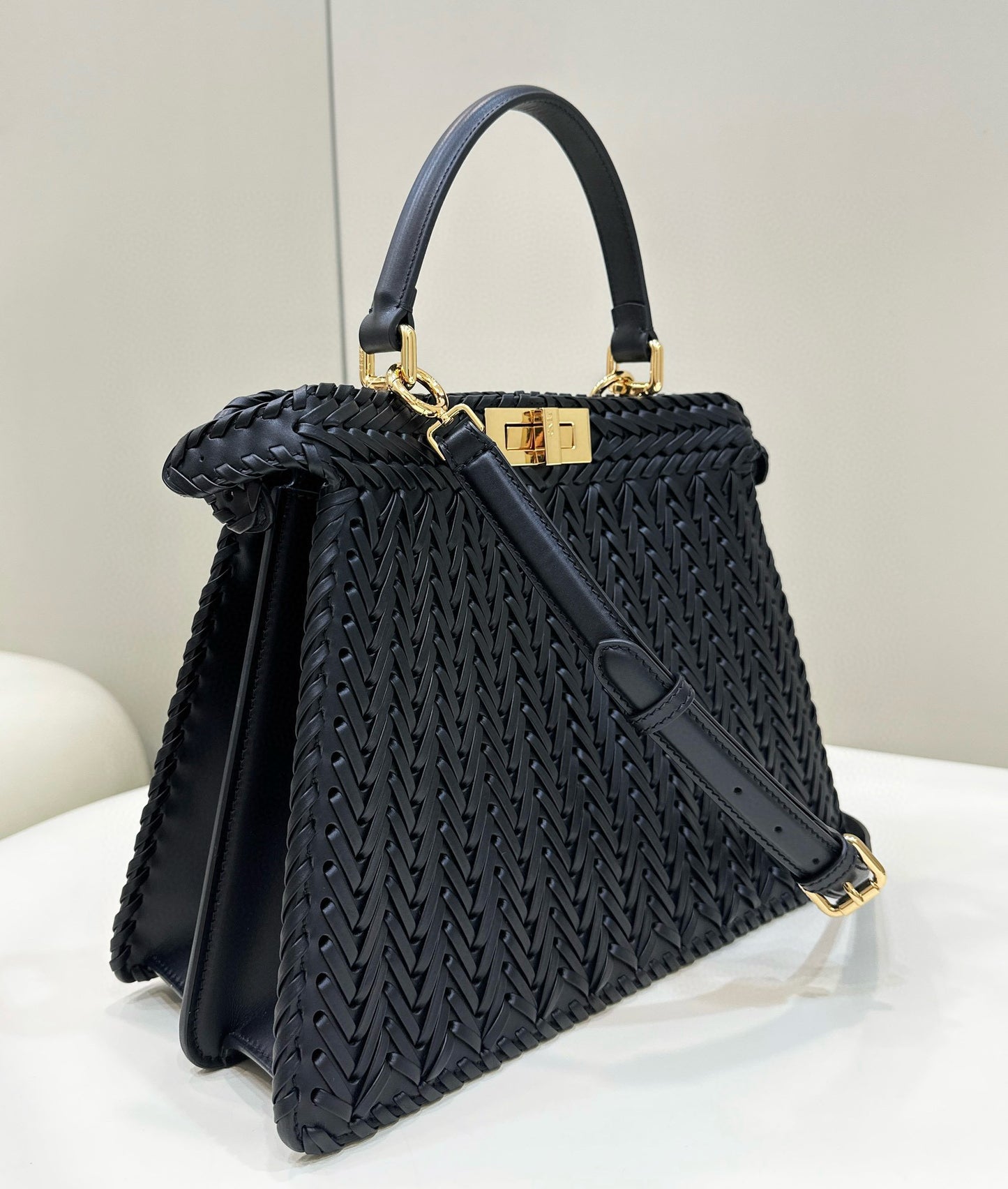 Fendi Vitello King Petite Peekaboo Bag