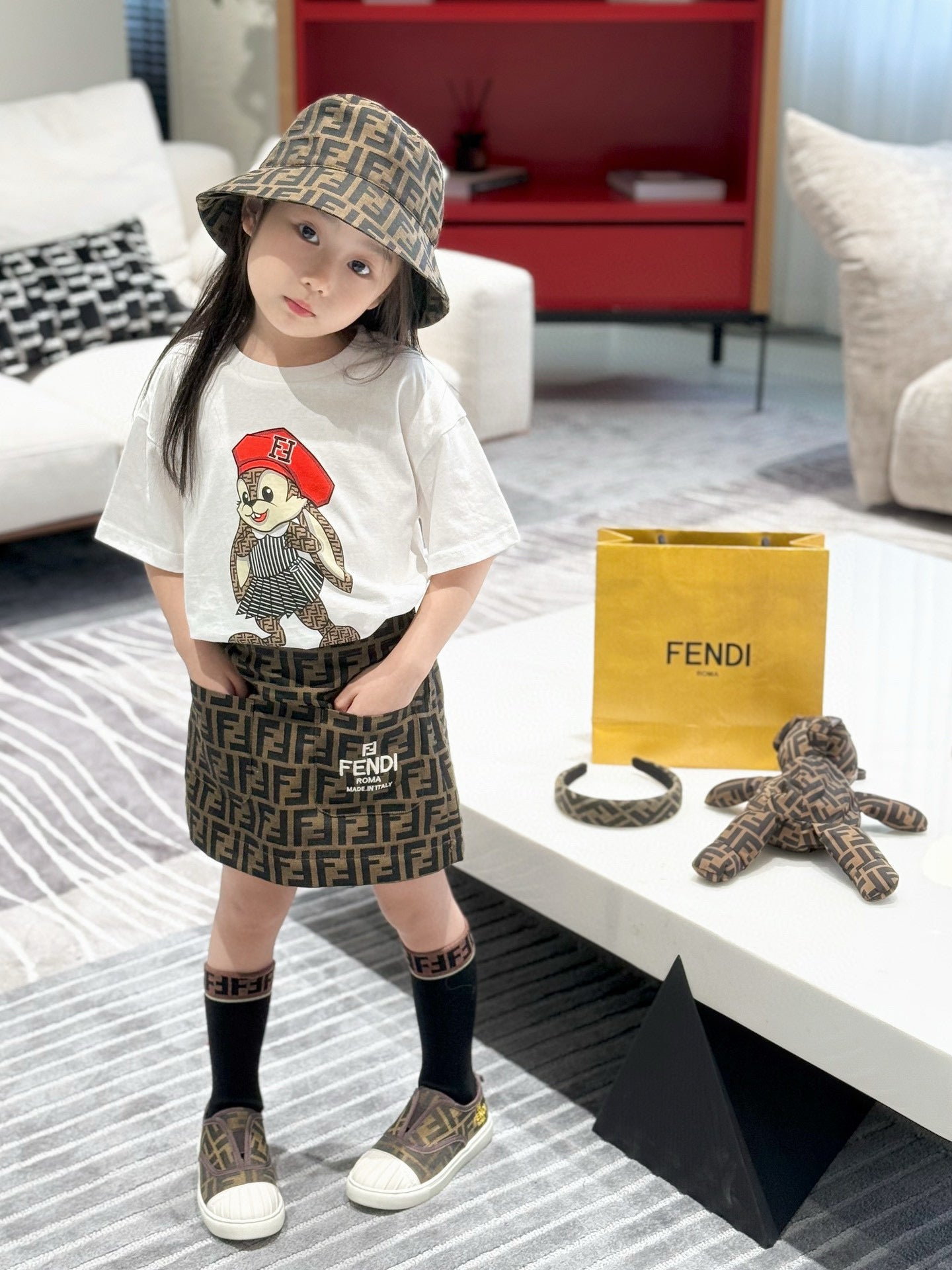 Fendi Shirt/Skirt Set